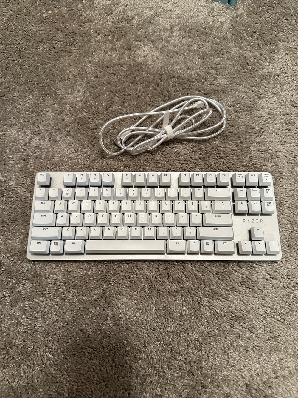 Razer White Compact Wired Mechanical Keyboard